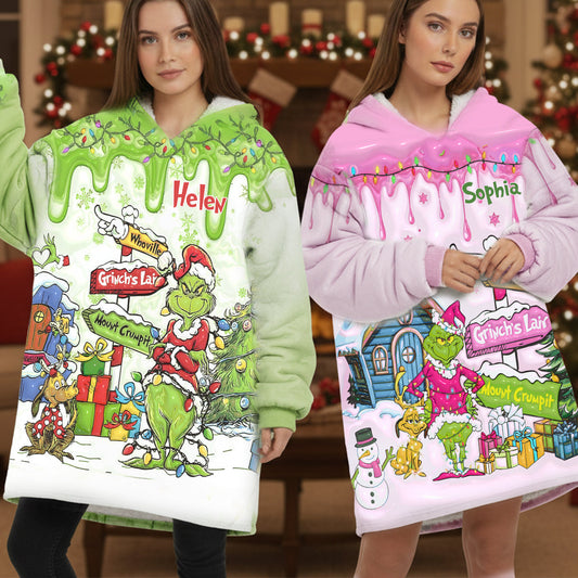 Bienvenue à Wholeville - Sweat à capuche personnalisé avec étole de Noël