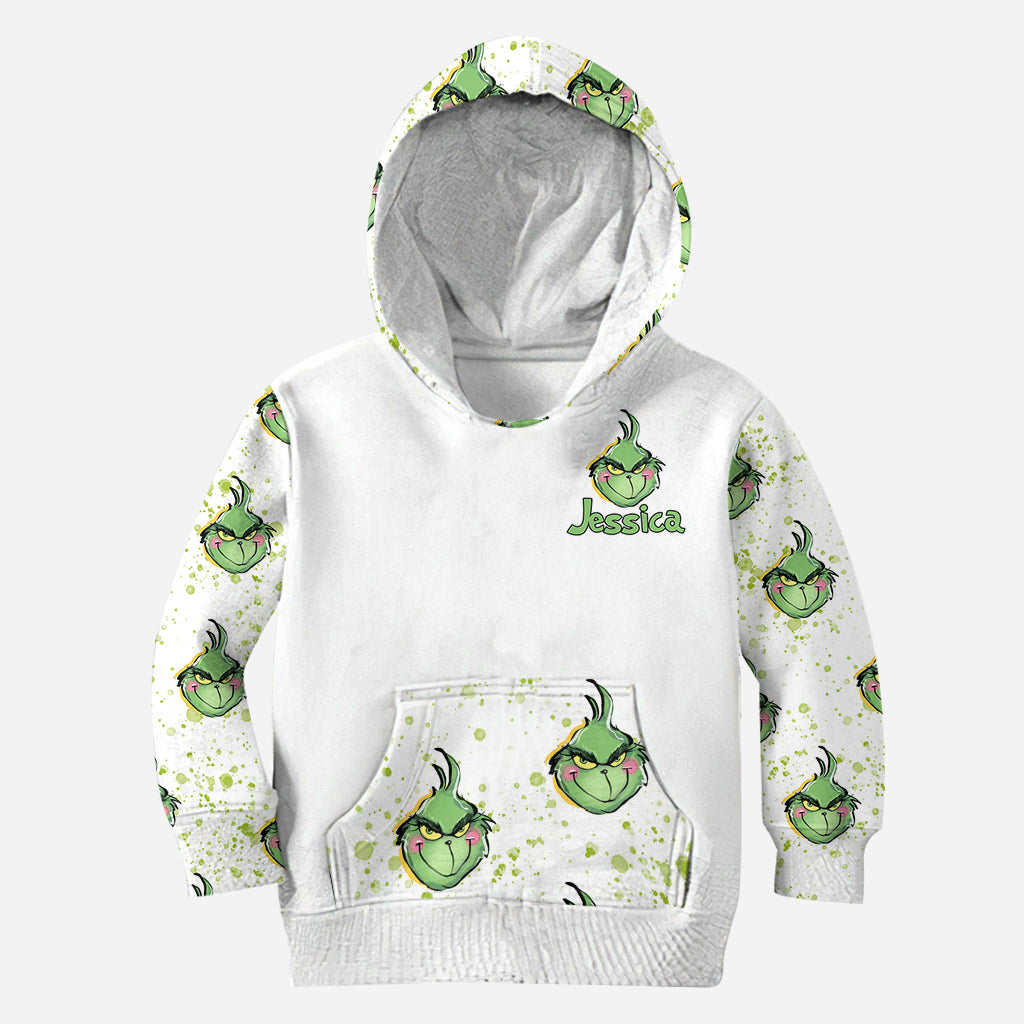 Joyeux Hallothanksmas ! - Ensemble sweat à capuche et legging de Noël personnalisés avec étole