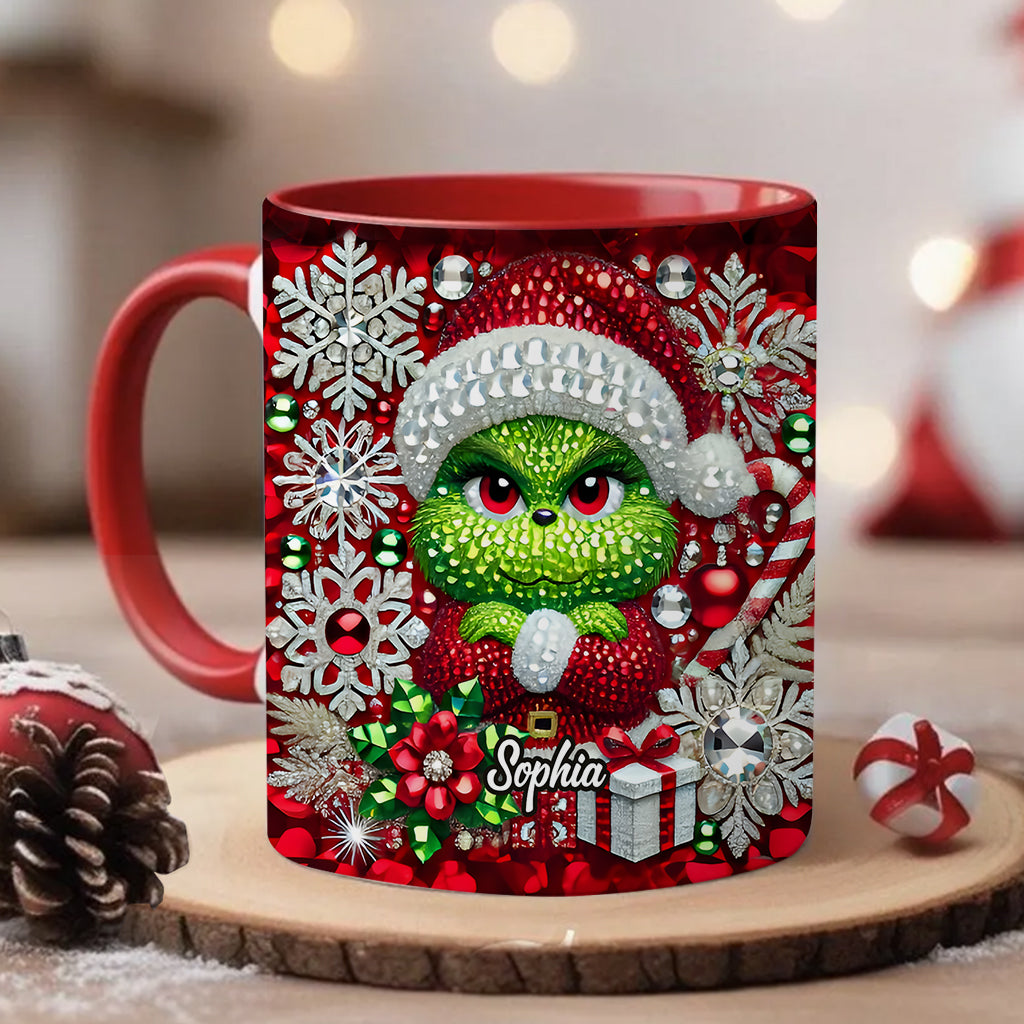 Merry Grinchmas - Personalized Stole Christmas Accent Mug