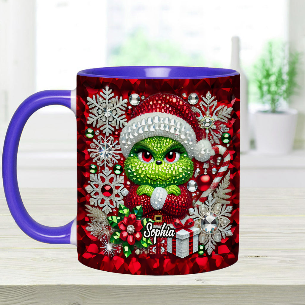 Merry Grinchmas - Personalized Stole Christmas Accent Mug