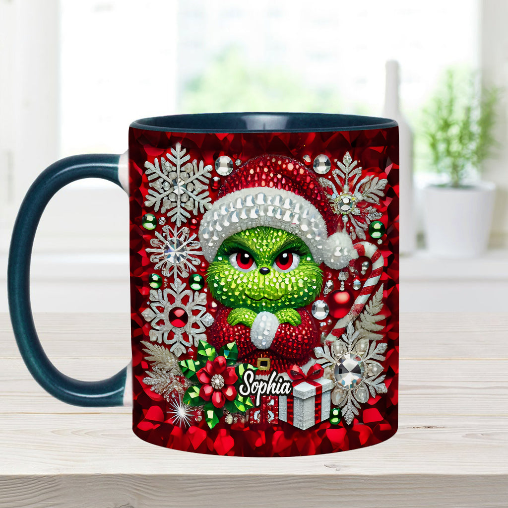 Merry Grinchmas - Personalized Stole Christmas Accent Mug