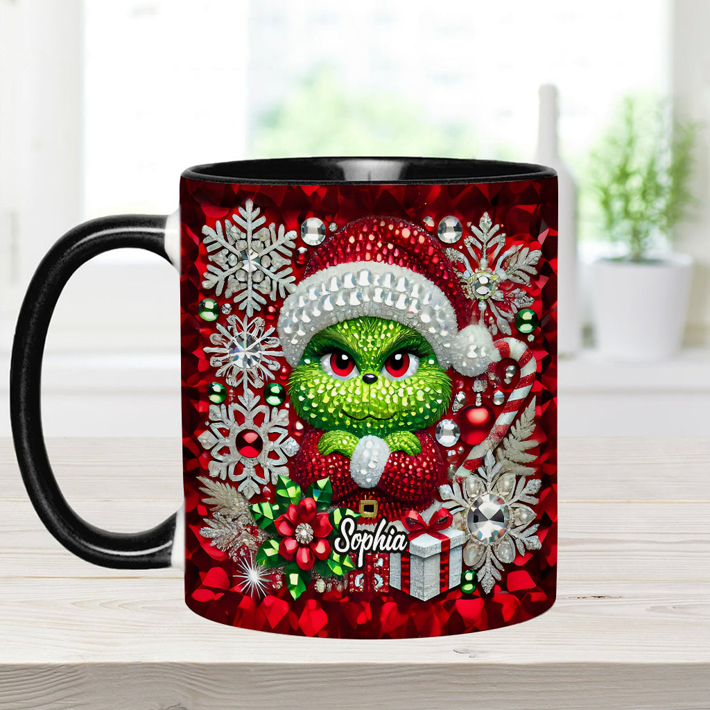 Merry Grinchmas - Personalized Stole Christmas Accent Mug
