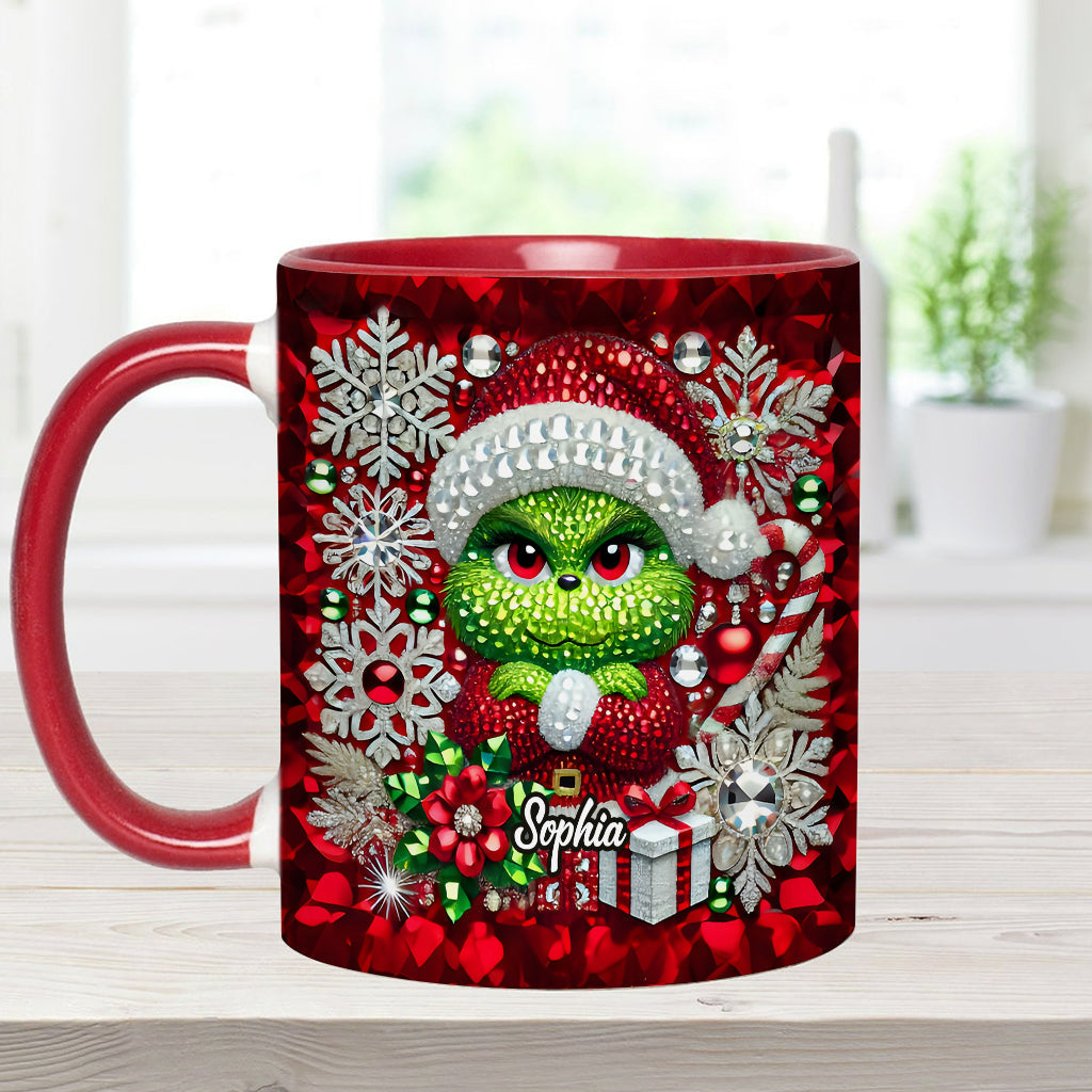 Merry Grinchmas - Personalized Stole Christmas Accent Mug