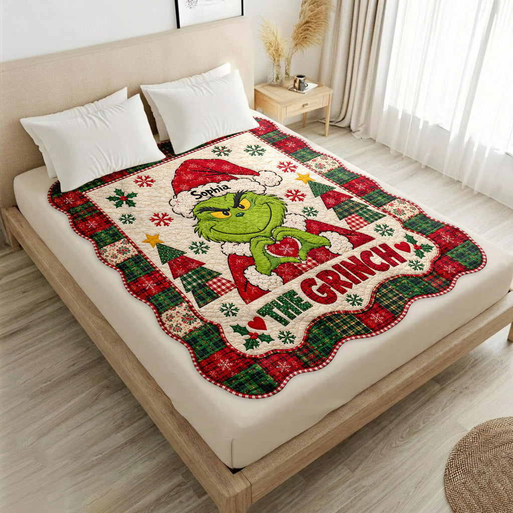 Merry Christmas - Personalized Stole Christmas Shaped Fleece Blanket