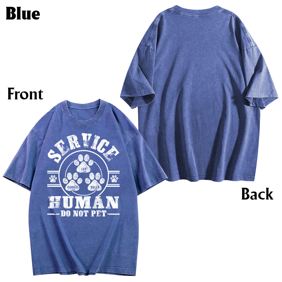 T-shirt personnalisé « Service Human Do Not Care » pour le lavage des chiens