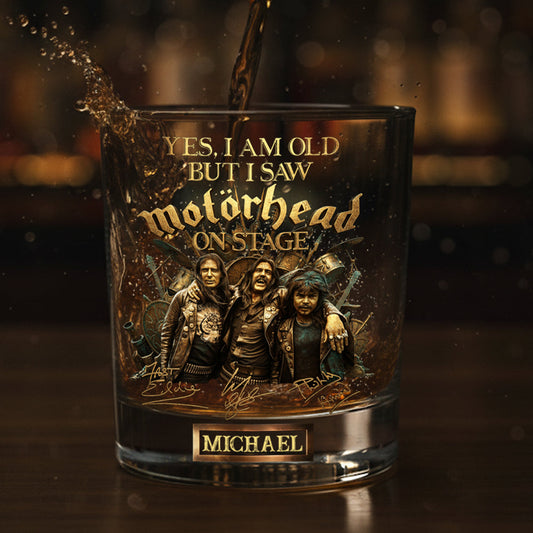 Motorhead sur scène - Verre à whisky Motorhead personnalisé