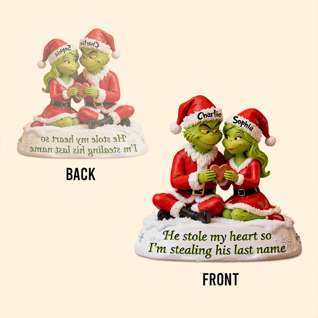 Il a volé mon cœur - Plaque acrylique personnalisée « Il a volé mon cœur » (Test)