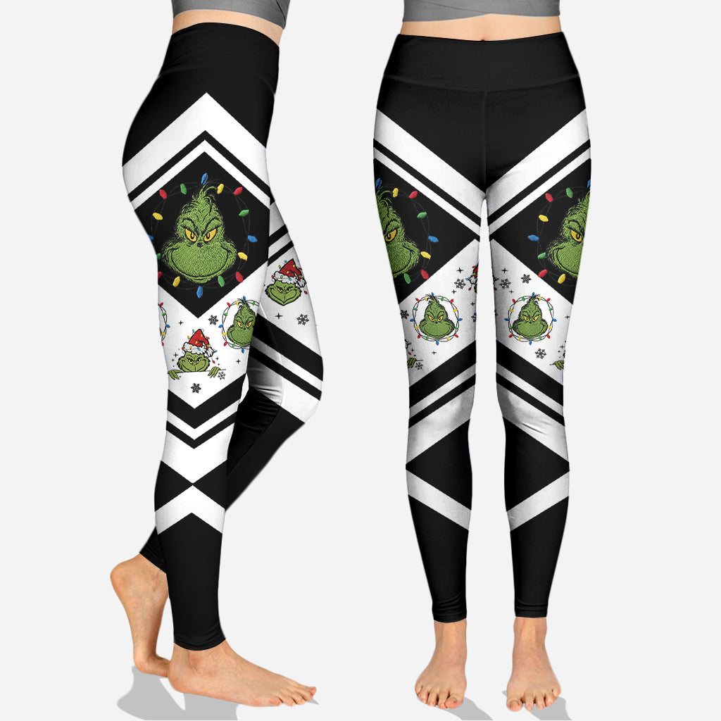 Ton pull est moche aussi - Sweat à capuche et legging personnalisés « Étole de Noël »