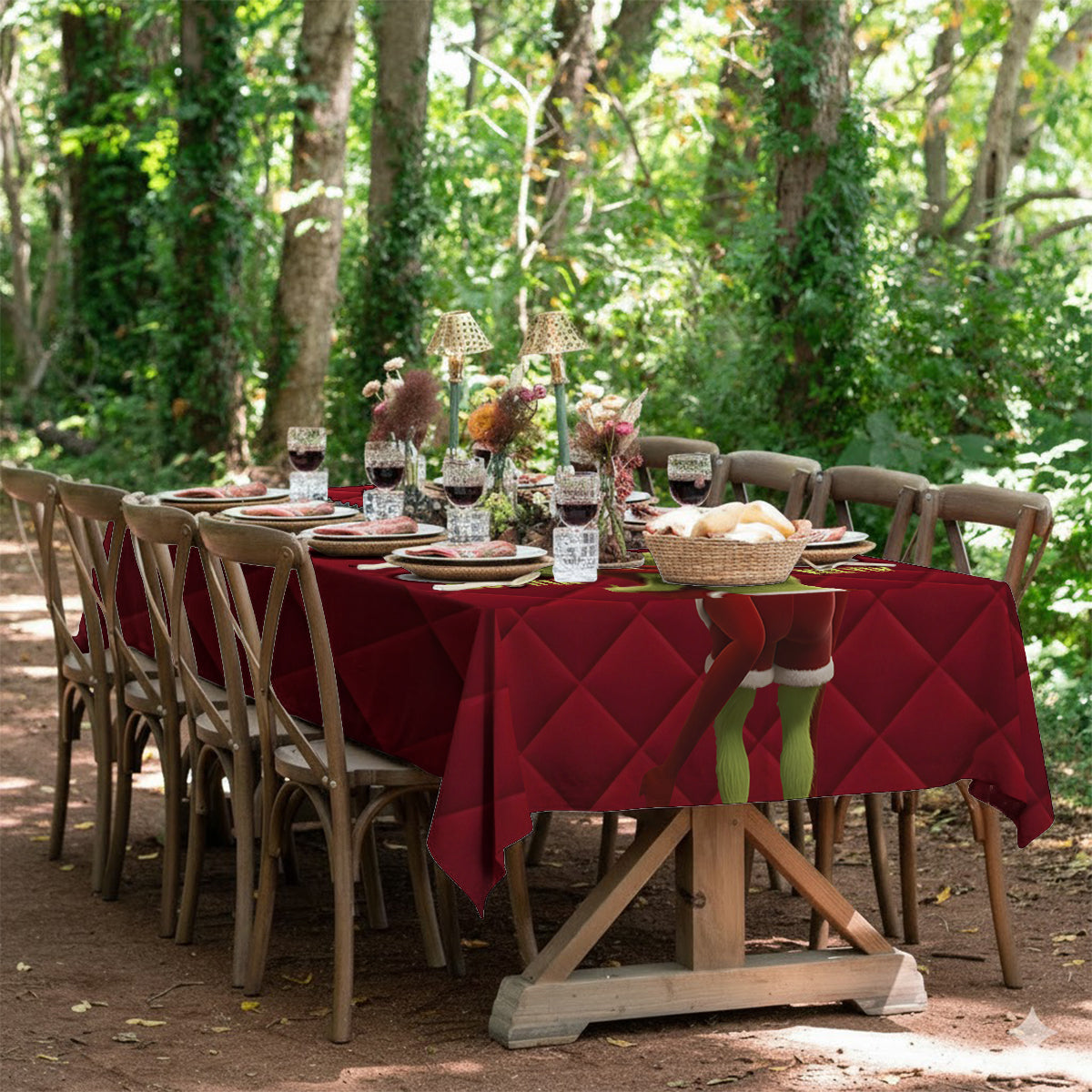 Je t'aime - Nappe de Noël personnalisée avec étole