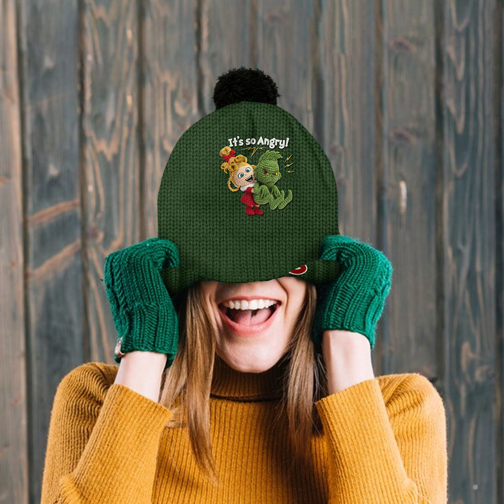 C'est tellement en colère - Bonnet de Noël personnalisé