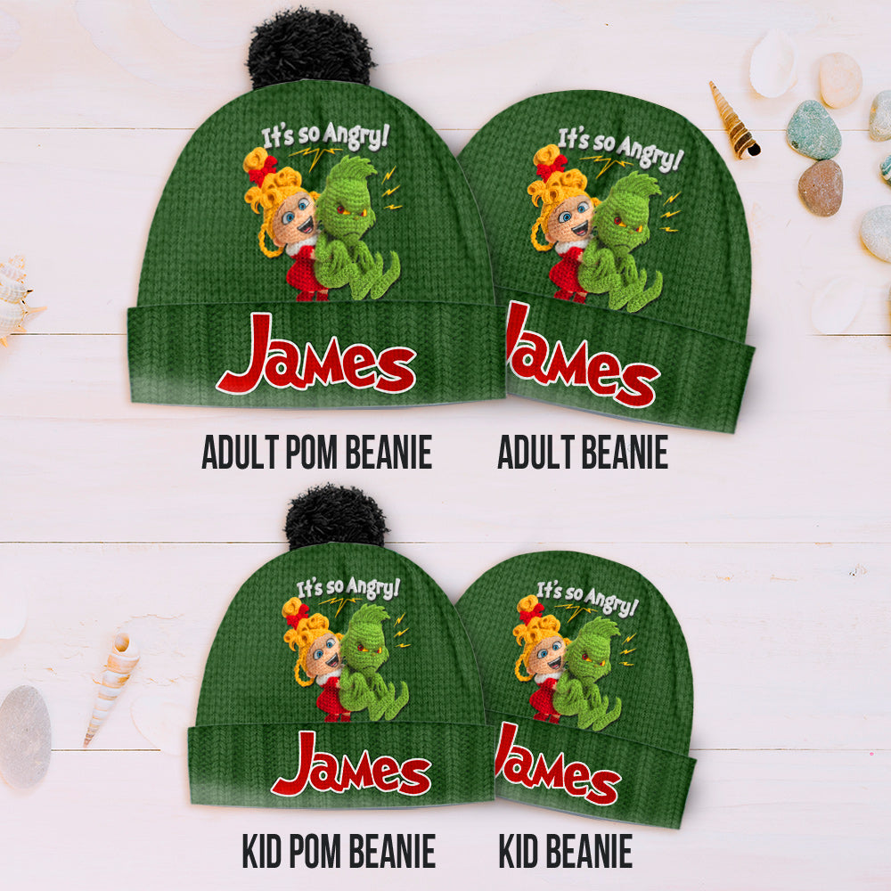 C'est tellement en colère - Bonnet de Noël personnalisé