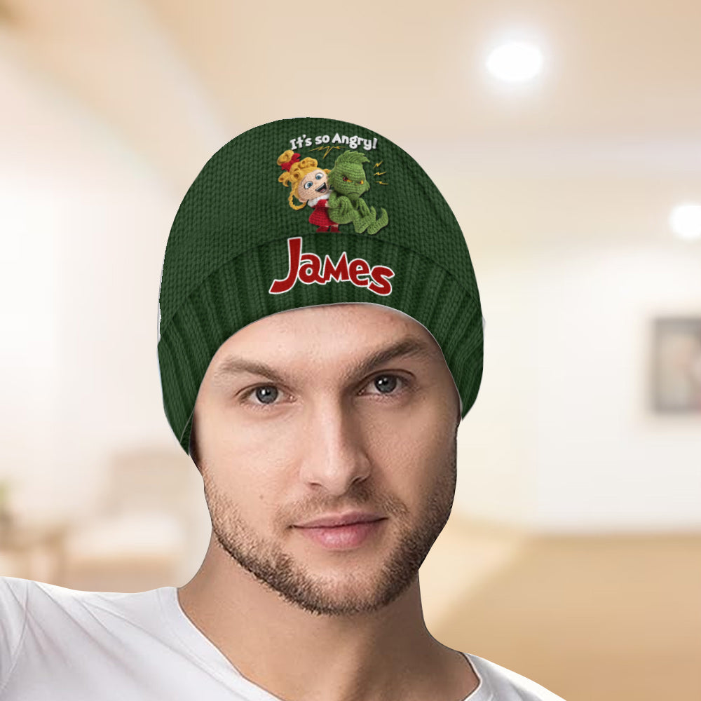 C'est tellement en colère - Bonnet de Noël personnalisé