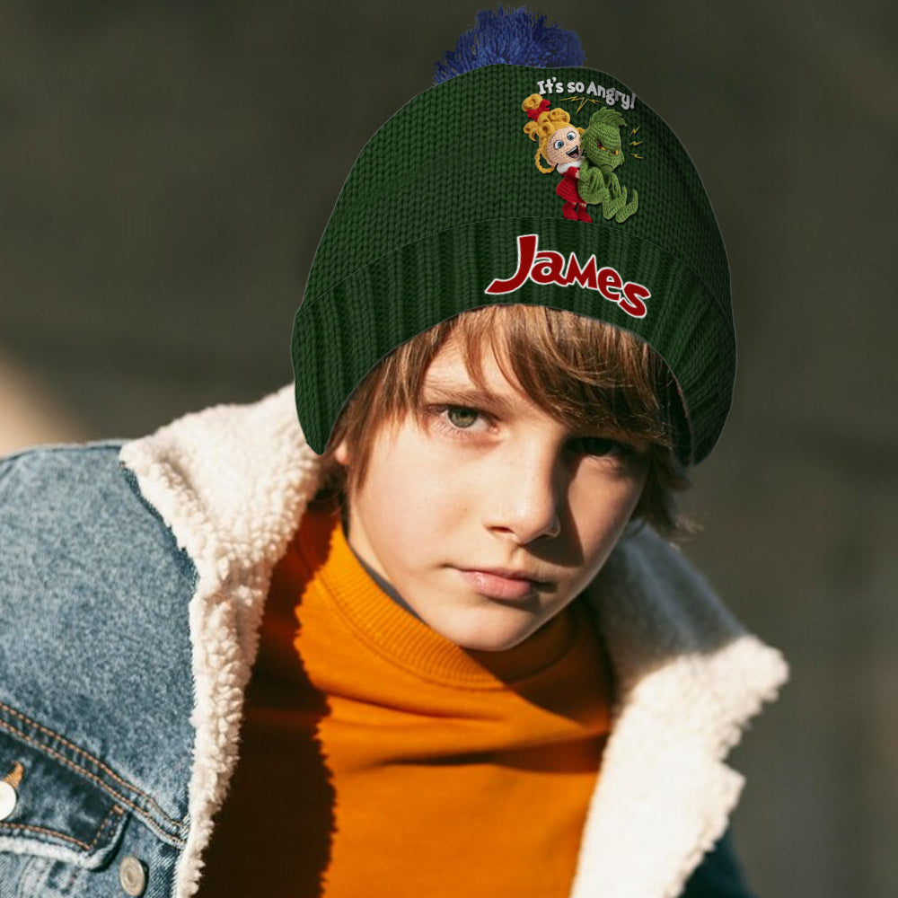 C'est tellement en colère - Bonnet de Noël personnalisé
