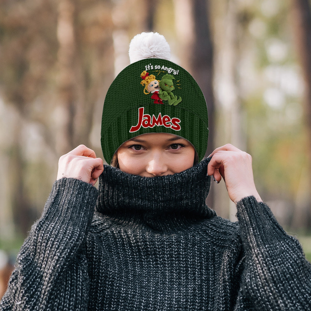C'est tellement en colère - Bonnet de Noël personnalisé