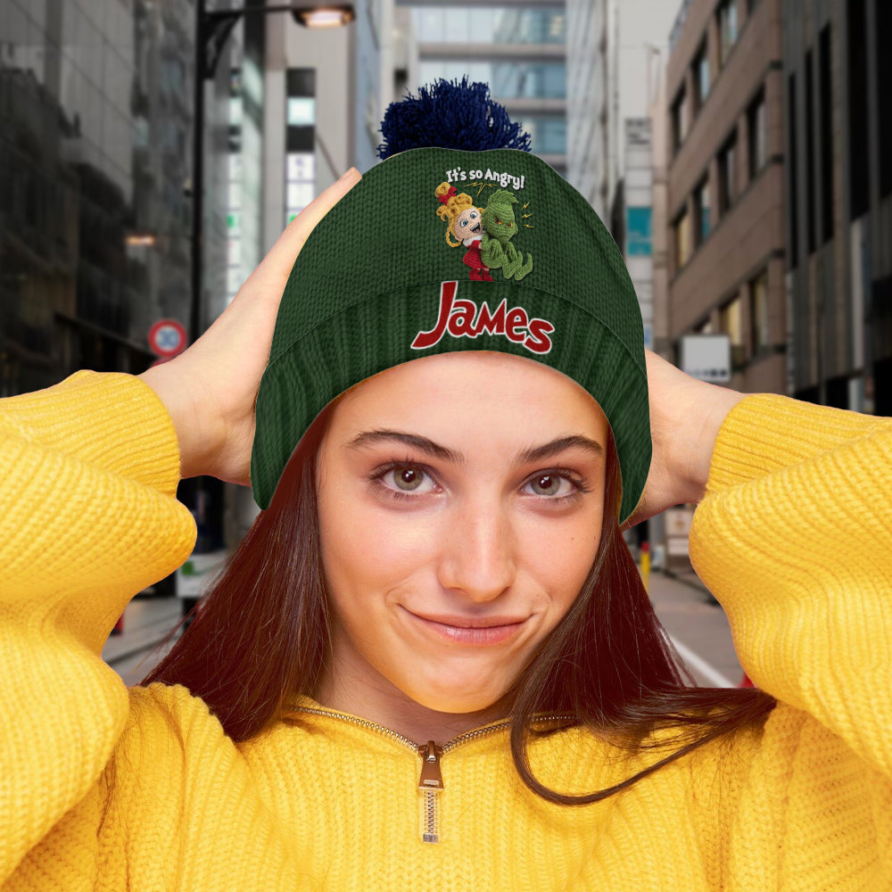 C'est tellement en colère - Bonnet de Noël personnalisé