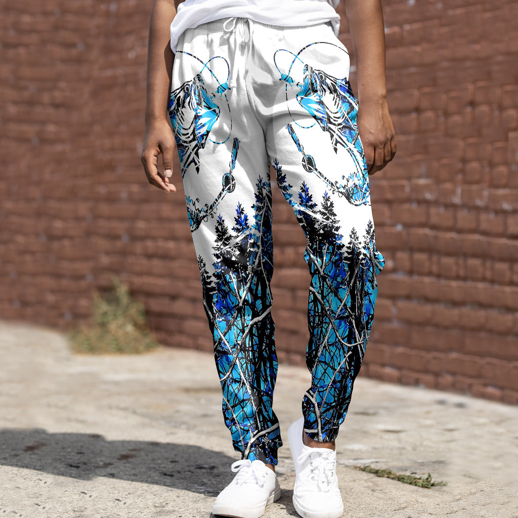 Passionné de pêche ? Sweat à capuche et pantalon de survêtement personnalisés sur le thème de la pêche