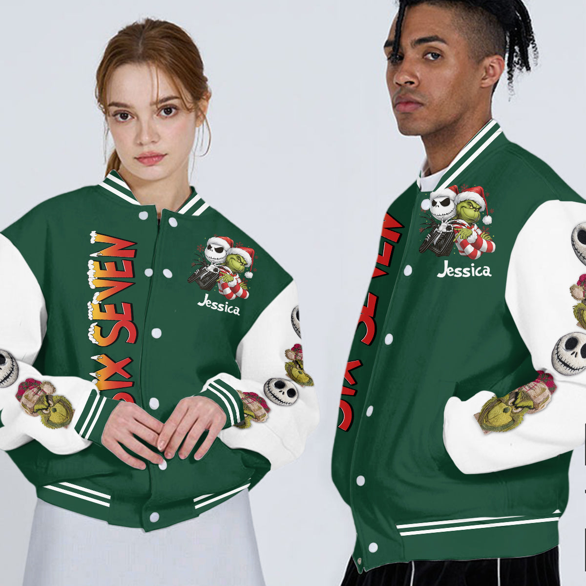 Six Seven - Personalized Stole Christmas Varsity Jacket