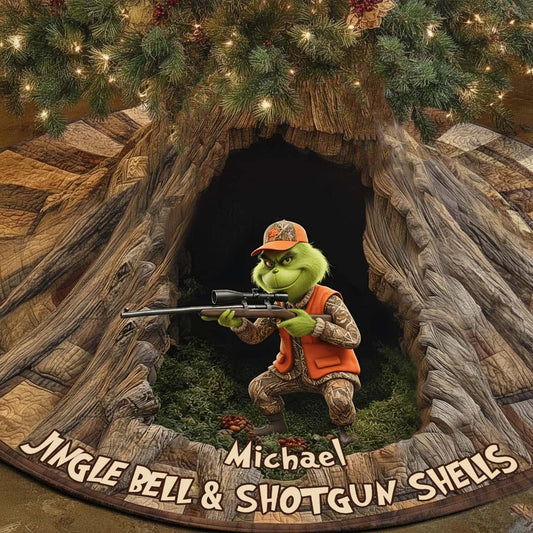 Clochettes et cartouches de fusil - Jupe de sapin de Noël personnalisée en forme d'étole