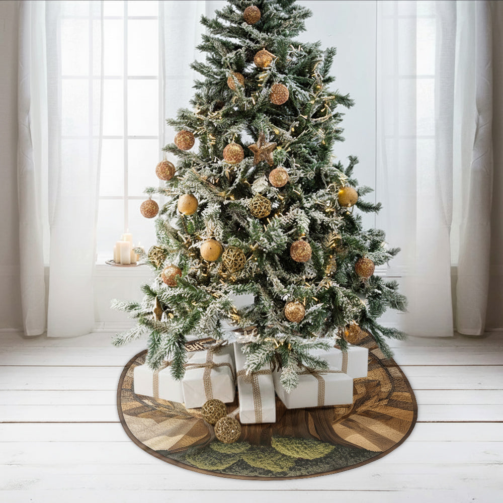 Clochettes et cartouches de fusil - Jupe de sapin de Noël personnalisée en forme d'étole