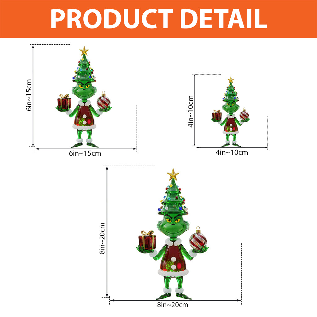 Green Monster Any Name - Personalized Stole Christmas Custom Shaped Acrylic Plaque