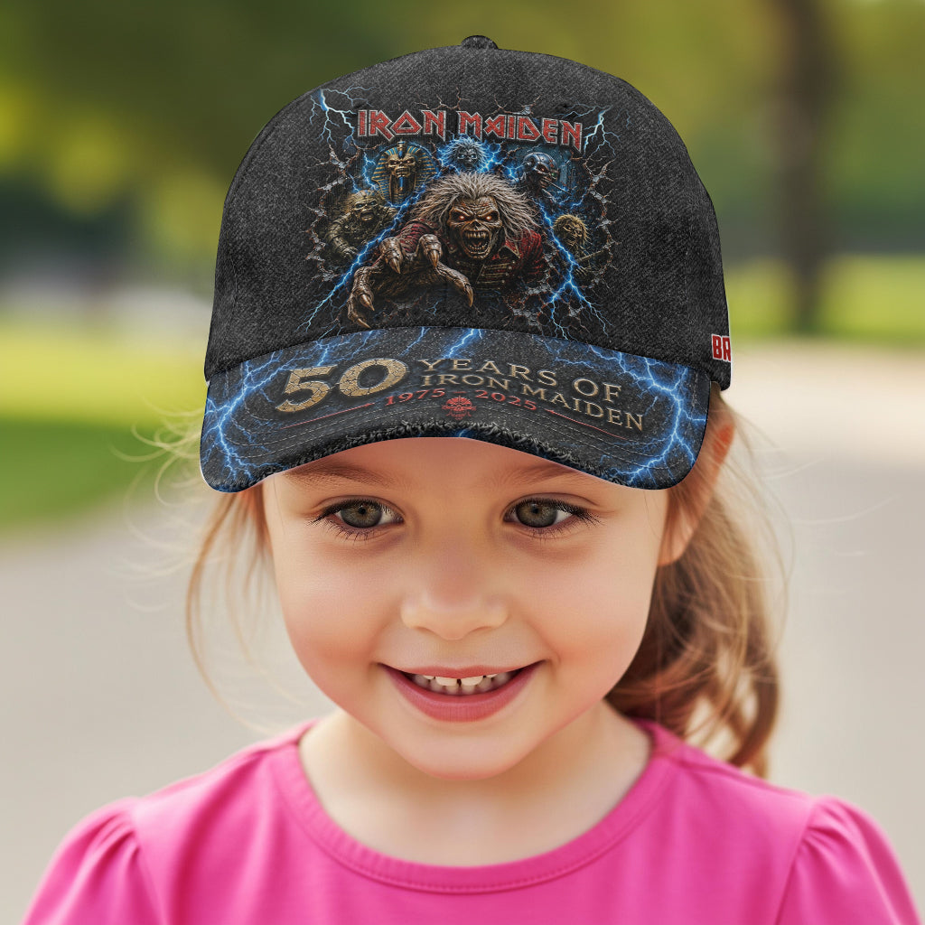 Rock Fans Gift Idea, Iron Rock Band - Personalized Music Band Classic Cap