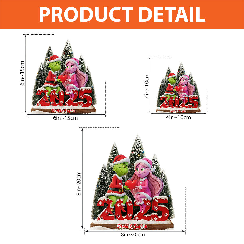 Joyeux Noël - Étole de Noël personnalisée sur plaque acrylique en forme personnalisée