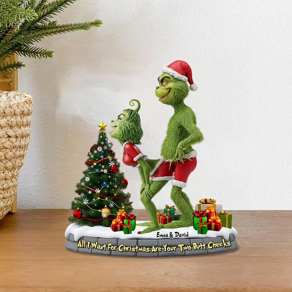 Tout ce que je veux pour Noël - Étole de Noël personnalisée, plaque acrylique sur mesure