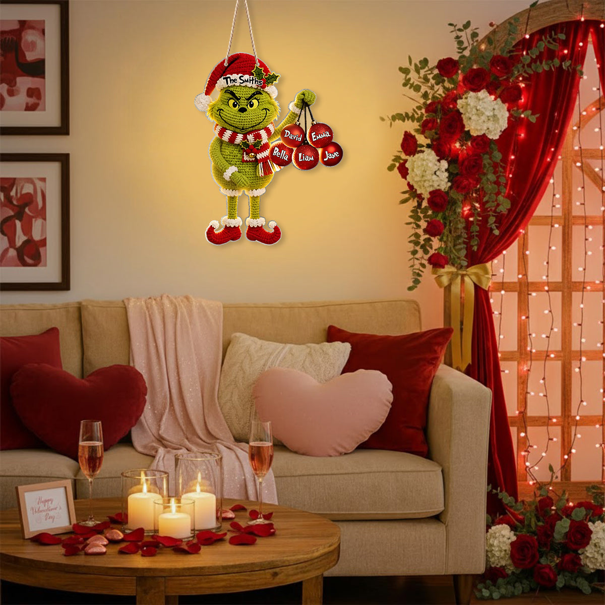 Merry Christmas - Personalized Stole Christmas LED Light Acrylic Sign