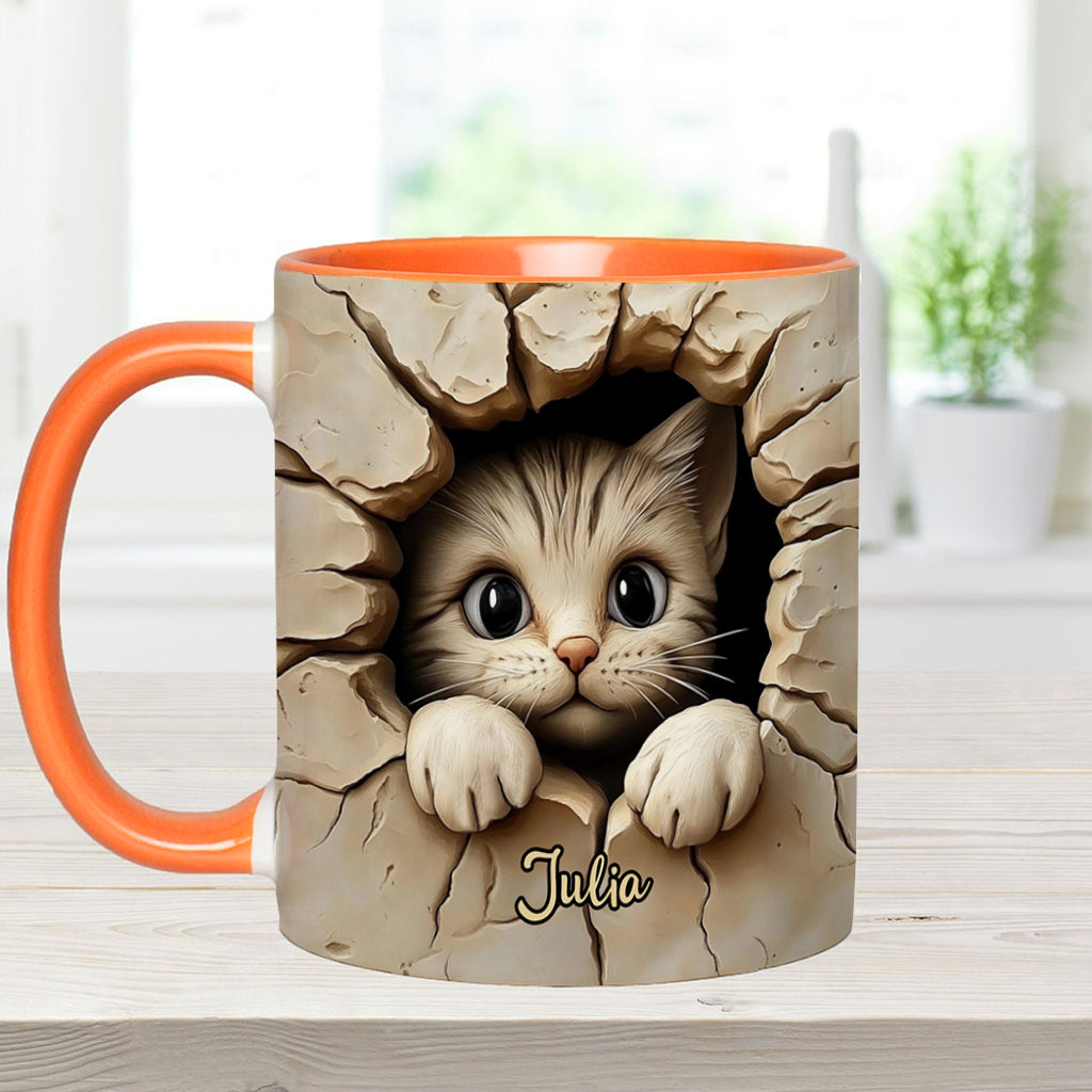 Mug personnalisé avec motif chat mignon