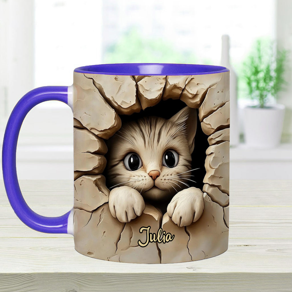Mug personnalisé avec motif chat mignon