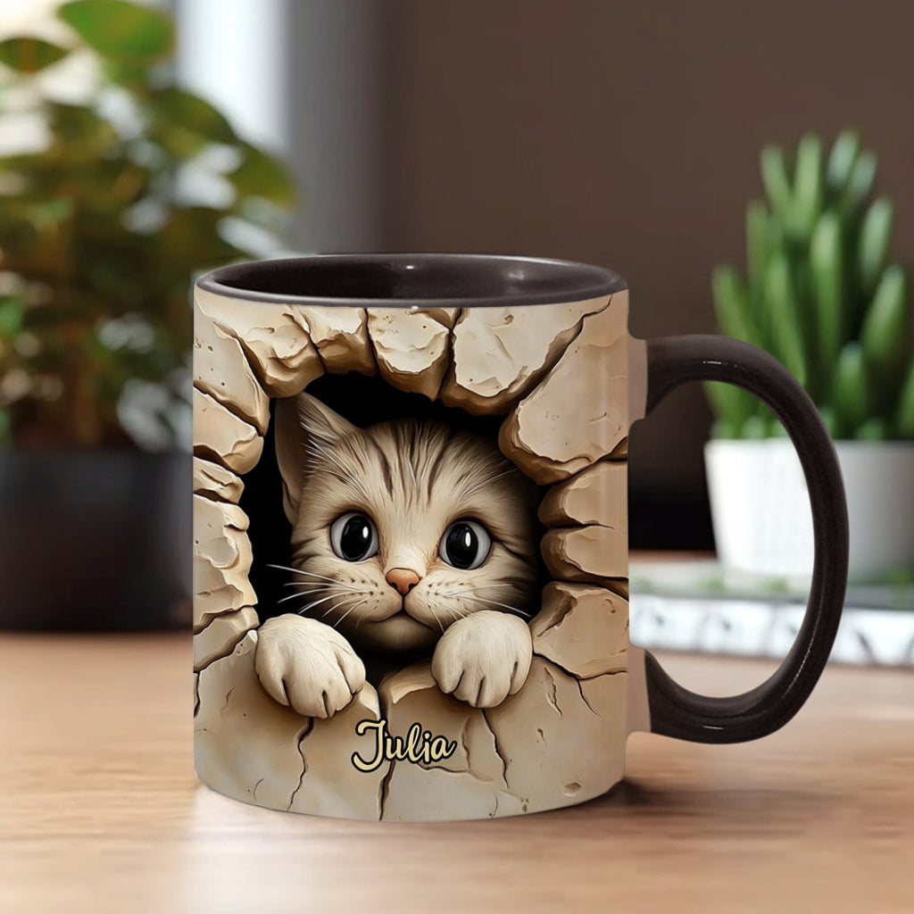 Mug personnalisé avec motif chat mignon