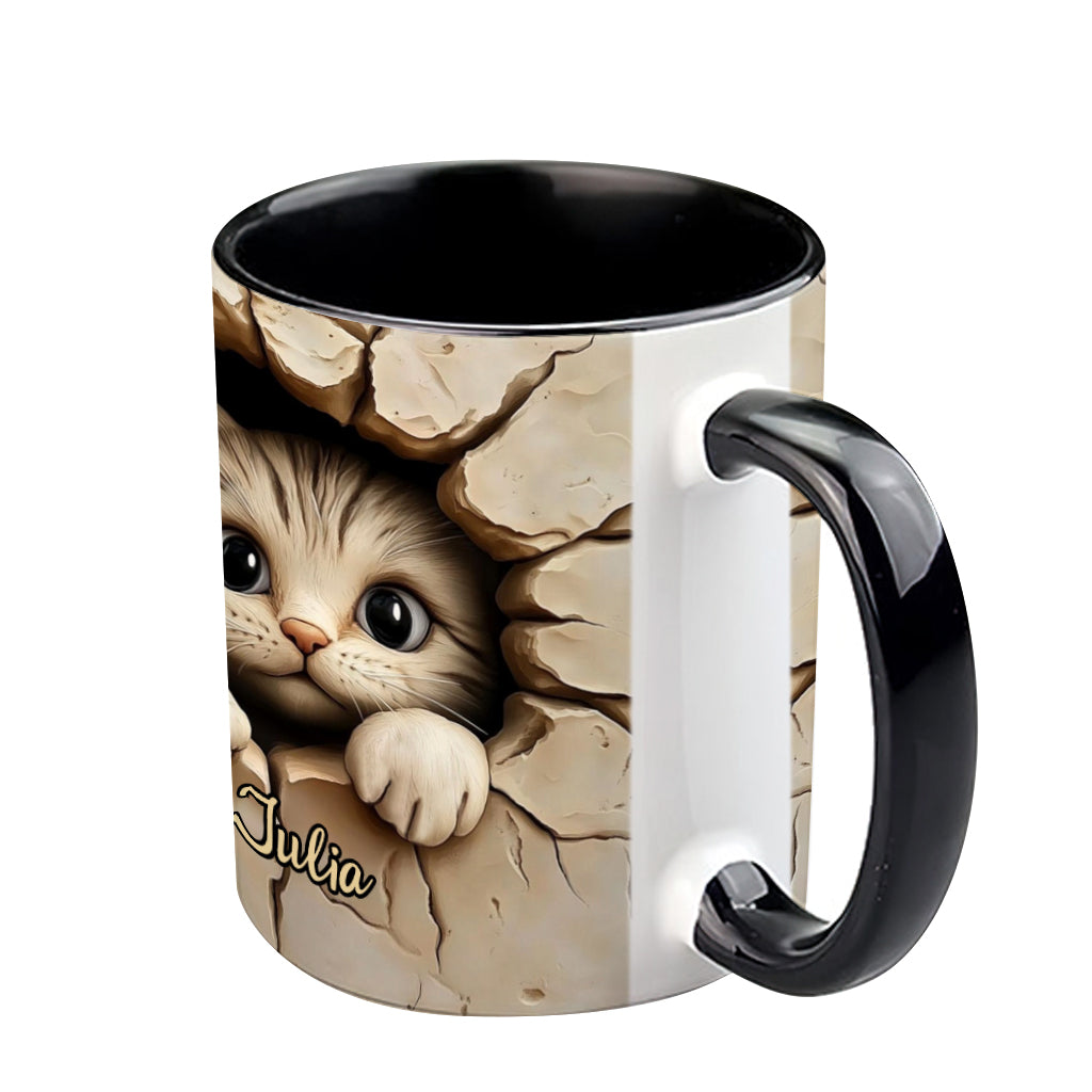 Mug personnalisé avec motif chat mignon