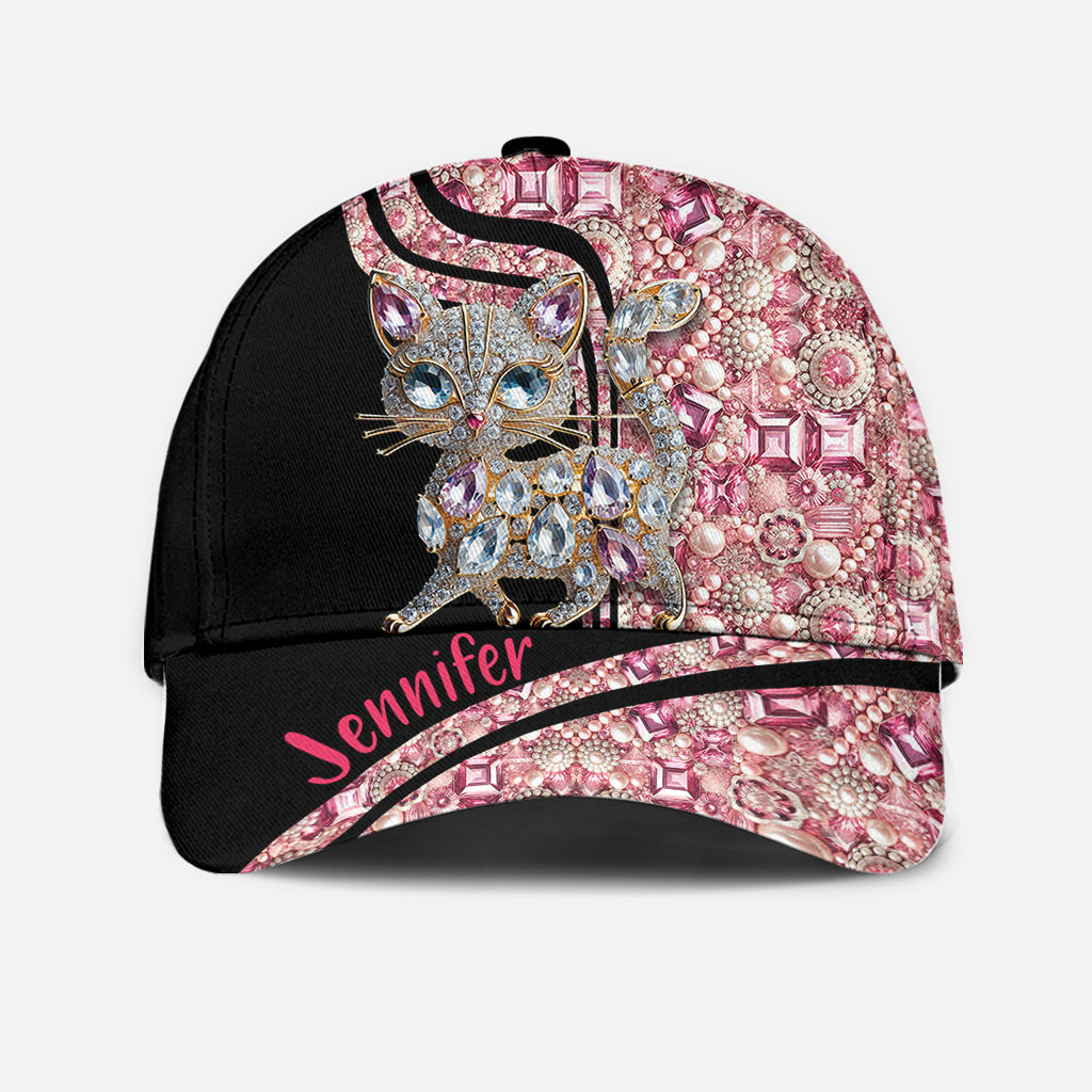 Juste une fille qui aime les chats - Casquette classique personnalisée avec un chat