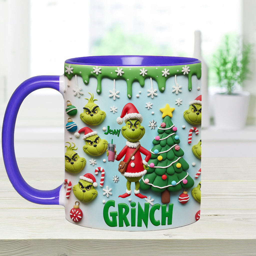Merry Grinchmas - Personalized Stole Christmas Accent Mug