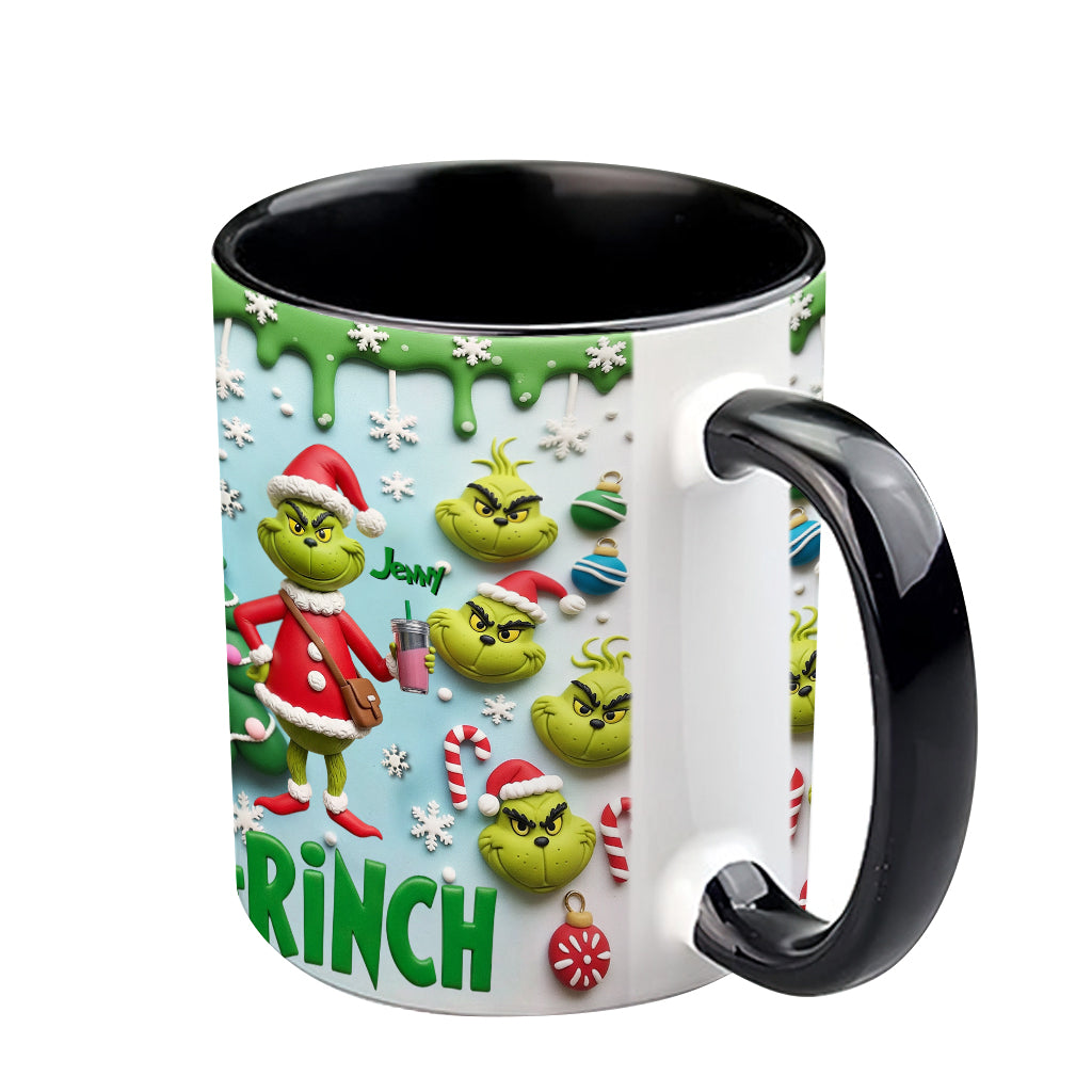 Merry Grinchmas - Personalized Stole Christmas Accent Mug