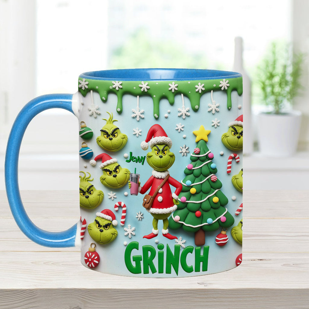 Merry Grinchmas - Personalized Stole Christmas Accent Mug