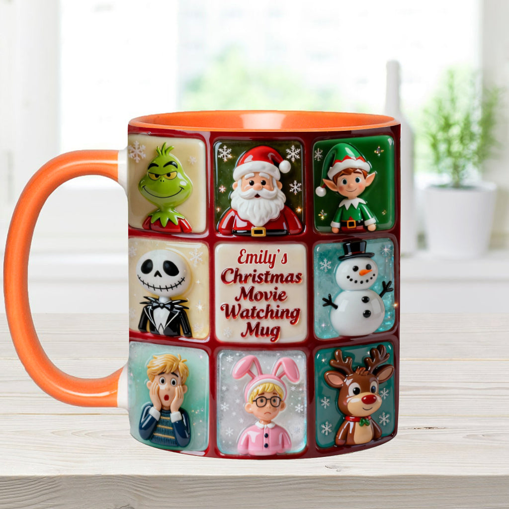 Mug personnalisé pour regarder des films de Noël