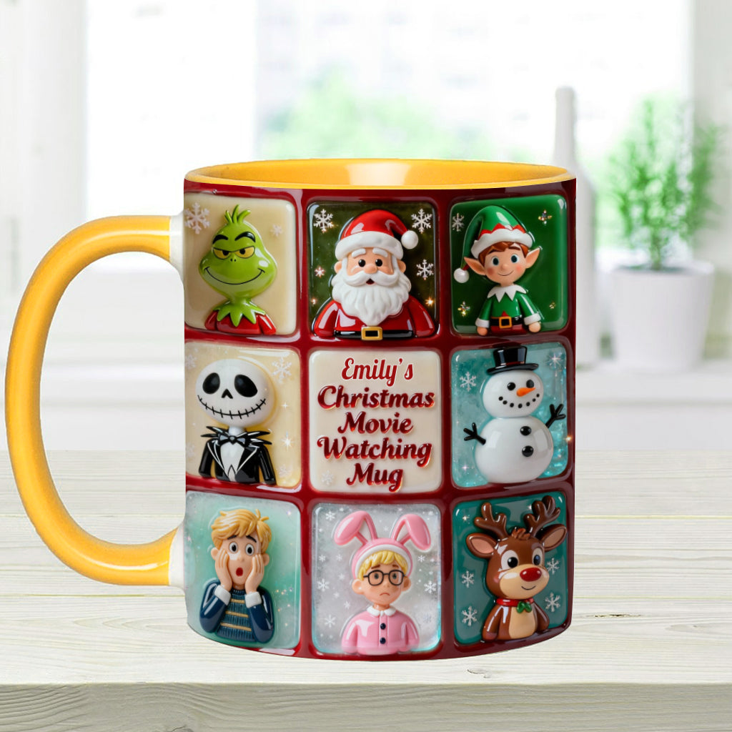 Mug personnalisé pour regarder des films de Noël