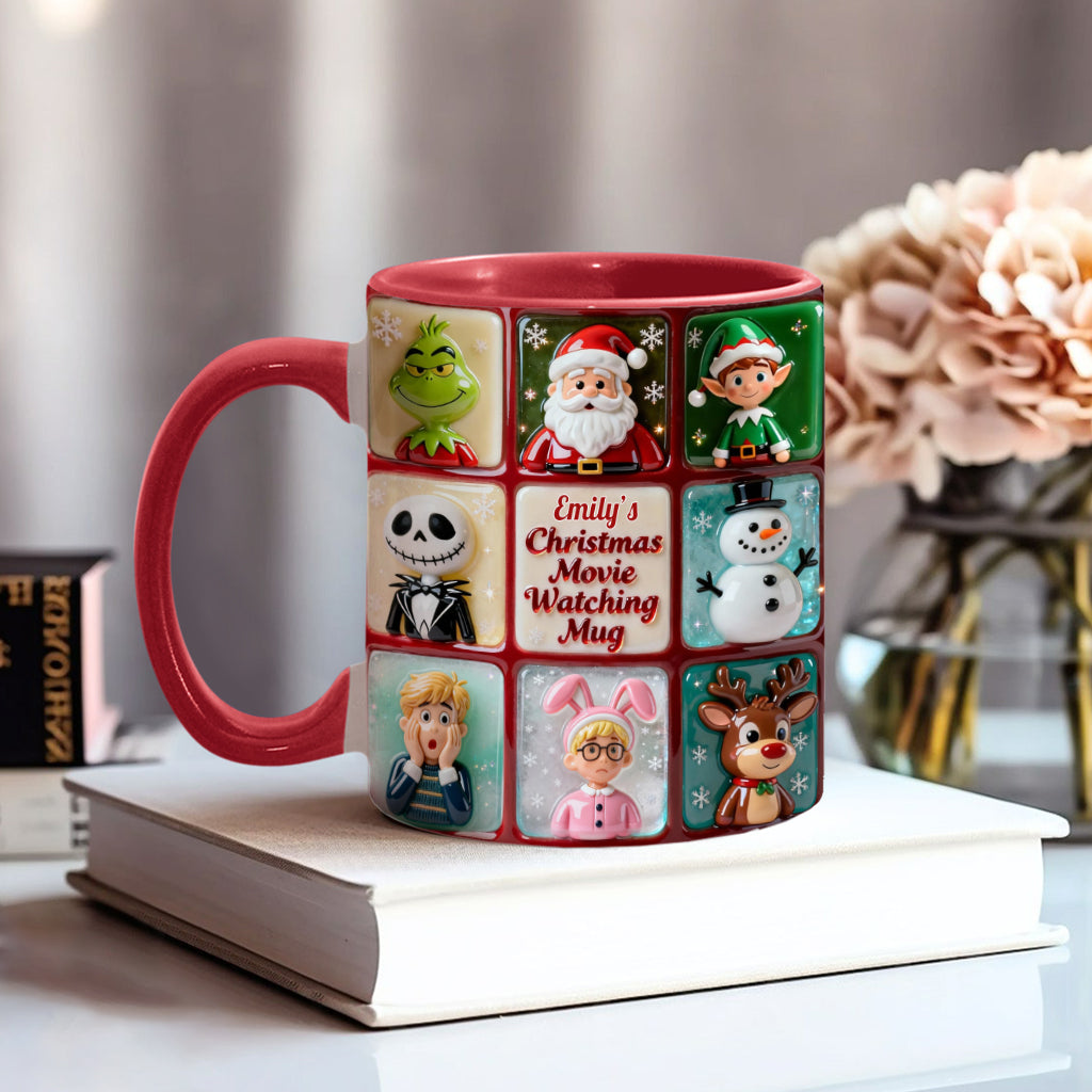 Mug personnalisé pour regarder des films de Noël