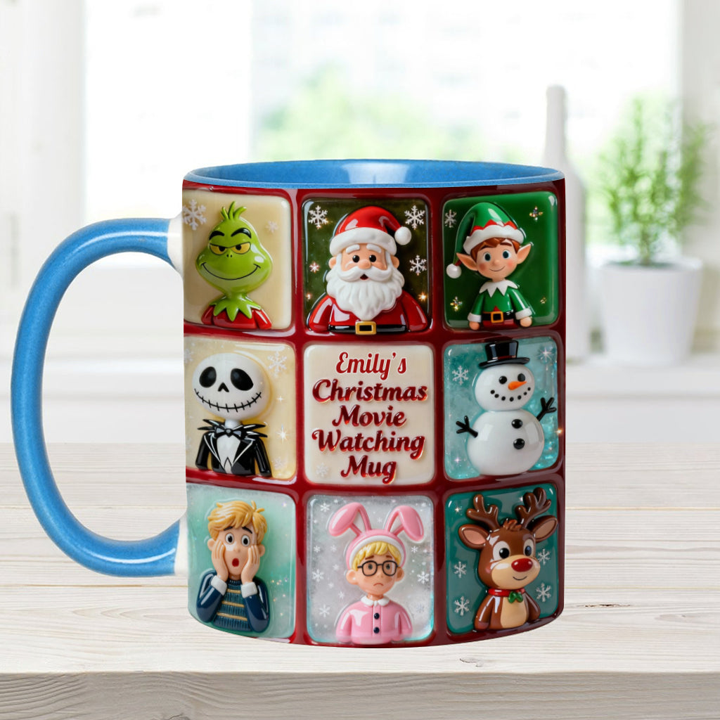 Mug personnalisé pour regarder des films de Noël