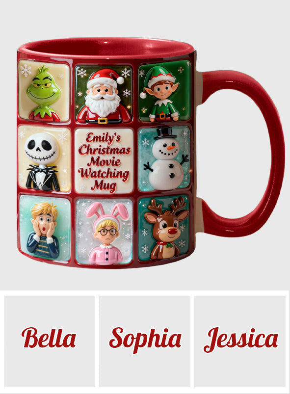 Mug personnalisé pour regarder des films de Noël