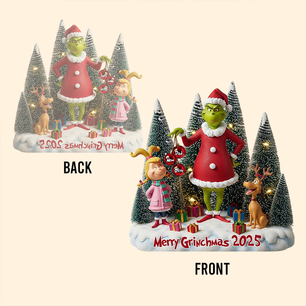 Merry Greenmas 2025 - Personalized Stole Christmas Custom Shaped Acrylic Plaque