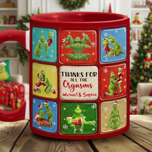 Joyeux Grinchmas - Mug personnalisé avec étole de Noël