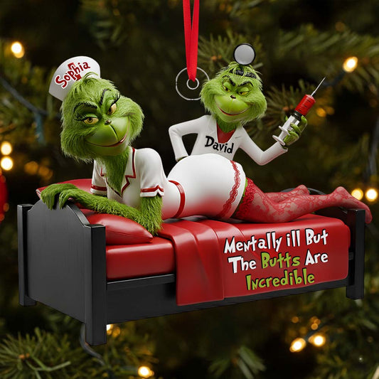 Cadeau de Noël pour couples - Étole personnalisée - Ornement de Noël