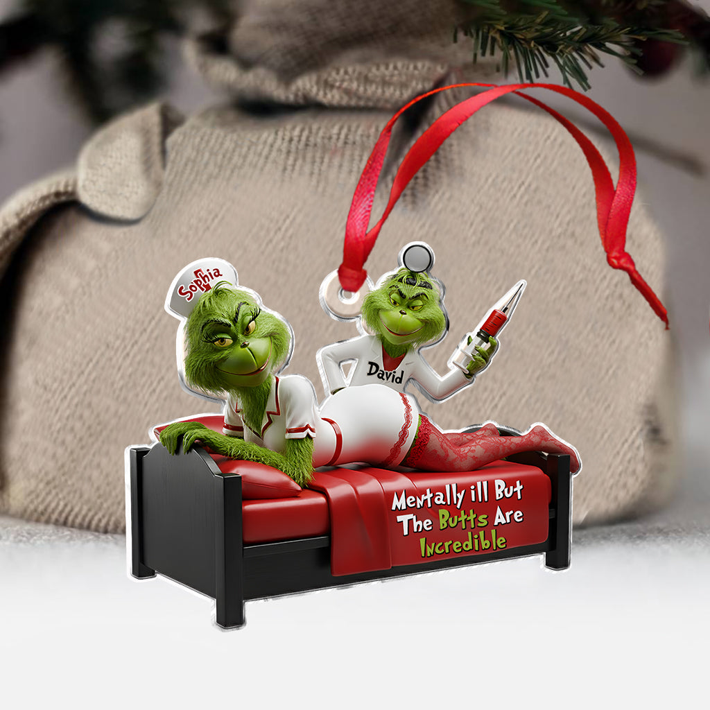 Cadeau de Noël pour couples - Étole personnalisée - Ornement de Noël