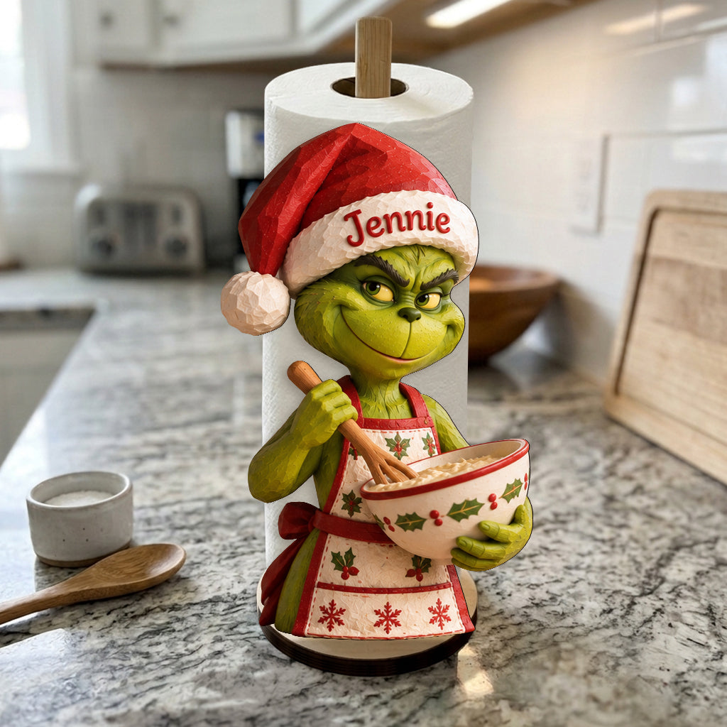 Merry Grinchfmas - Personalized Stole Christmas Paper Towel Stand