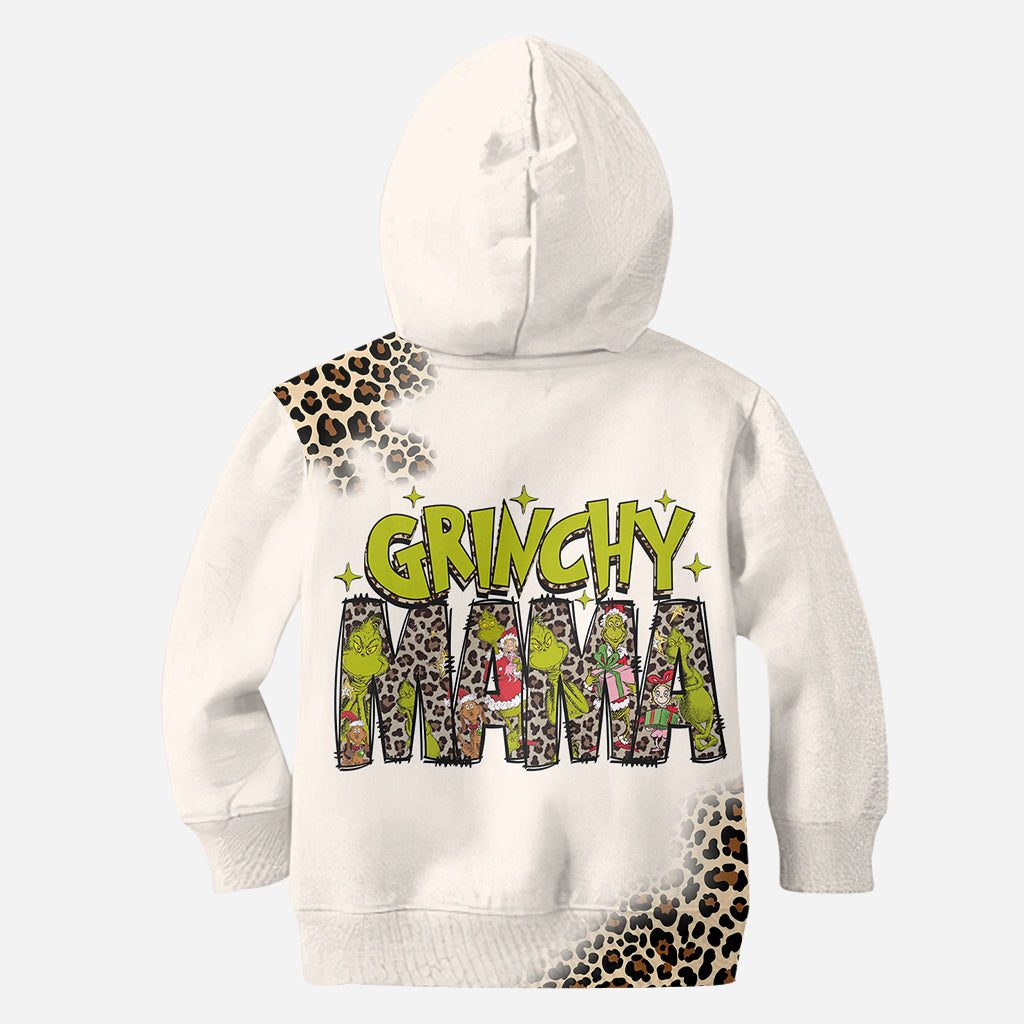Maman/Mamie Grincheuse - T-shirt personnalisé avec étole de Noël