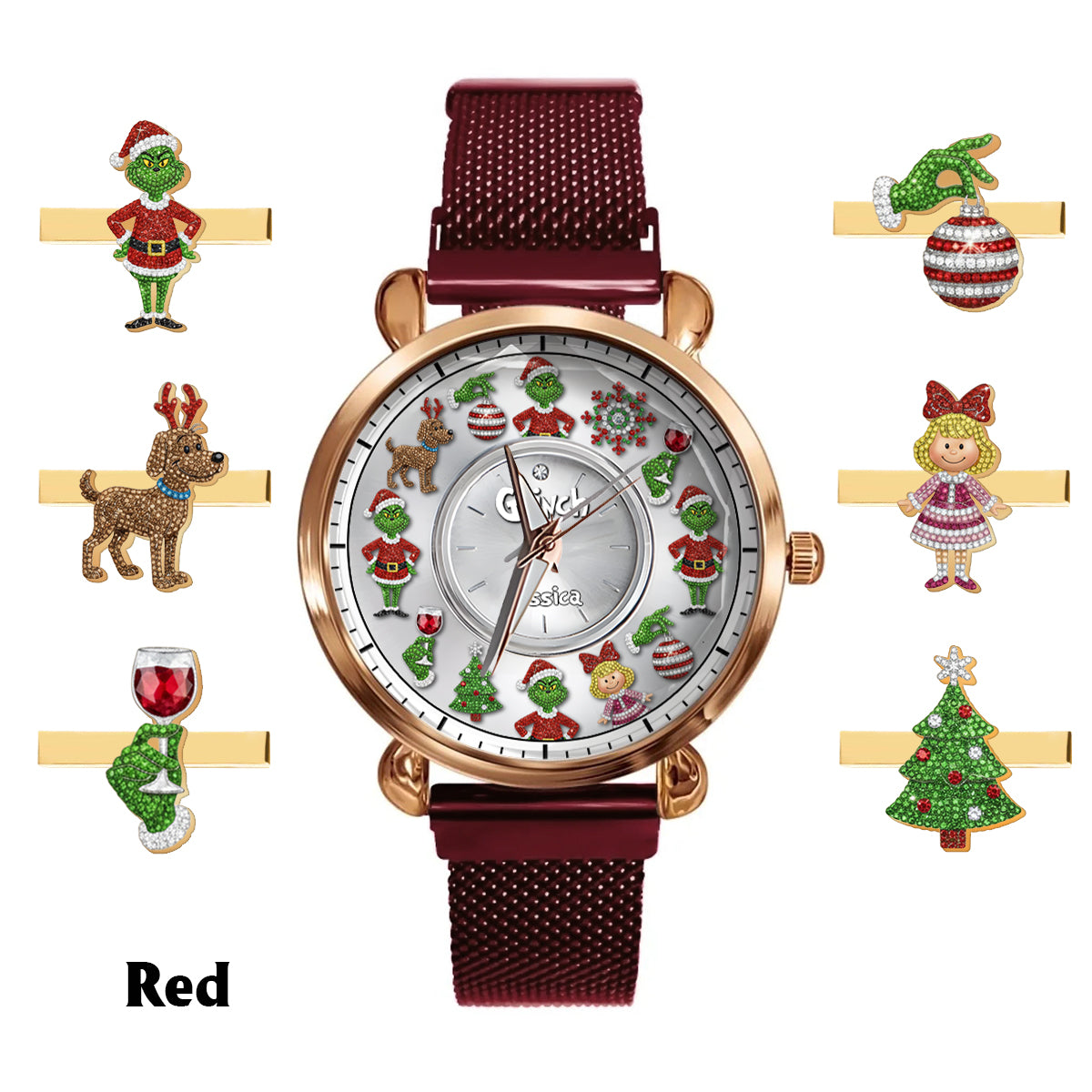 Merry Christmas - Personalized Stole Christmas Women Hand Watch
