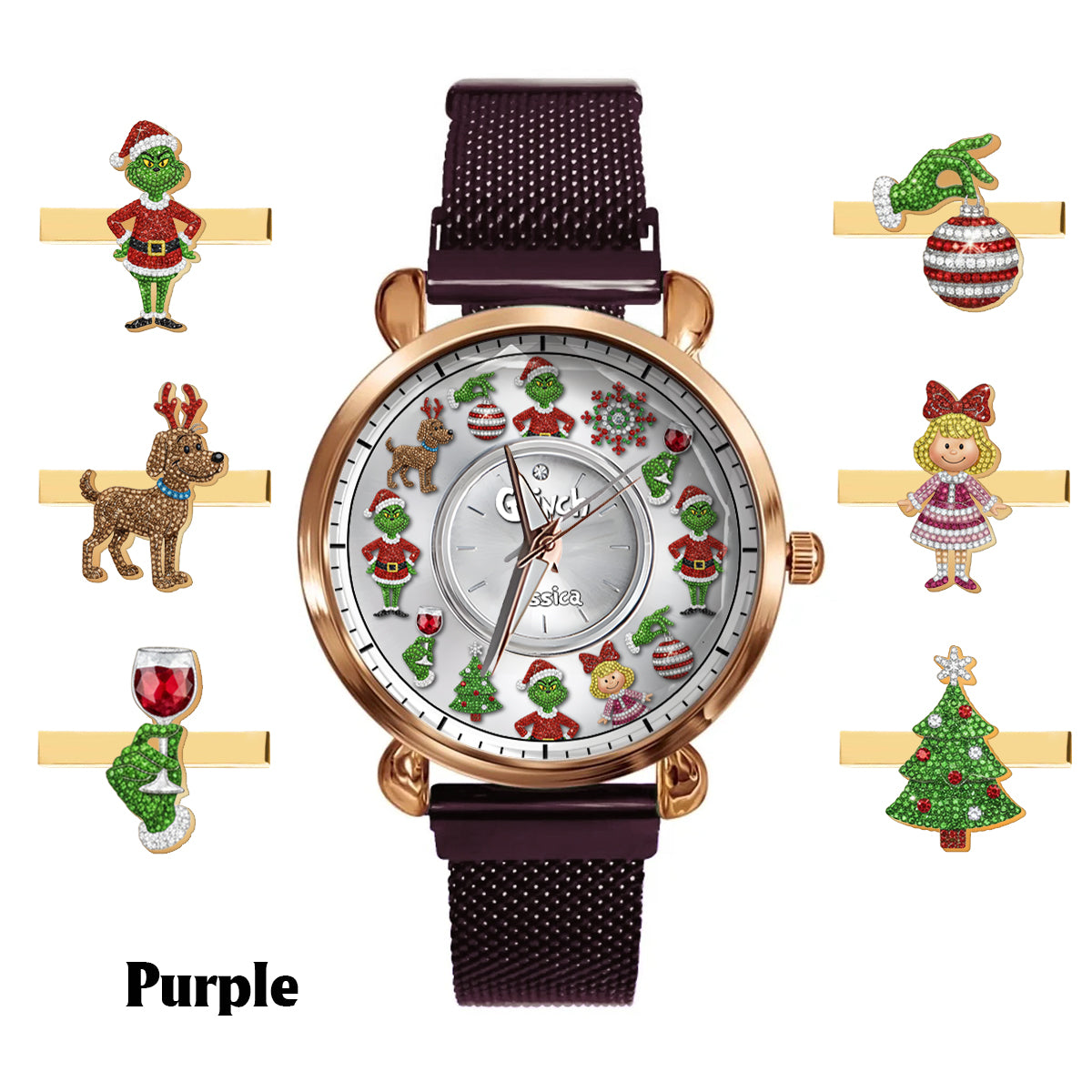 Merry Christmas - Personalized Stole Christmas Women Hand Watch