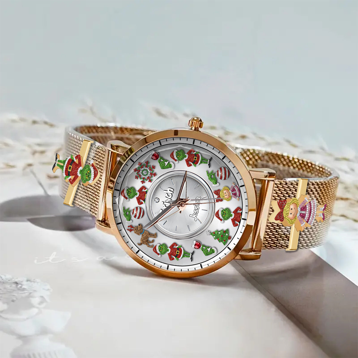Merry Christmas - Personalized Stole Christmas Women Hand Watch